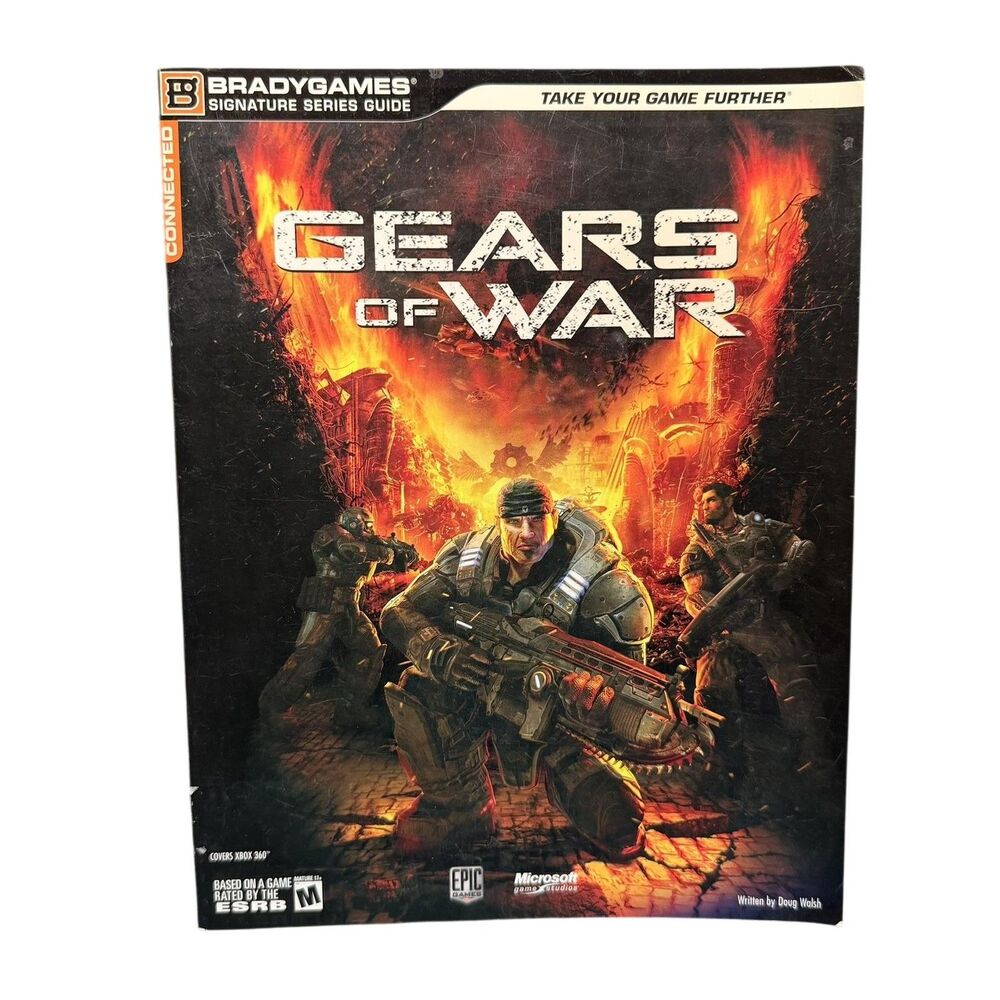 Gears Of War BradyGames Strategy Guide Xbox 360 Signature Series Book Glossy